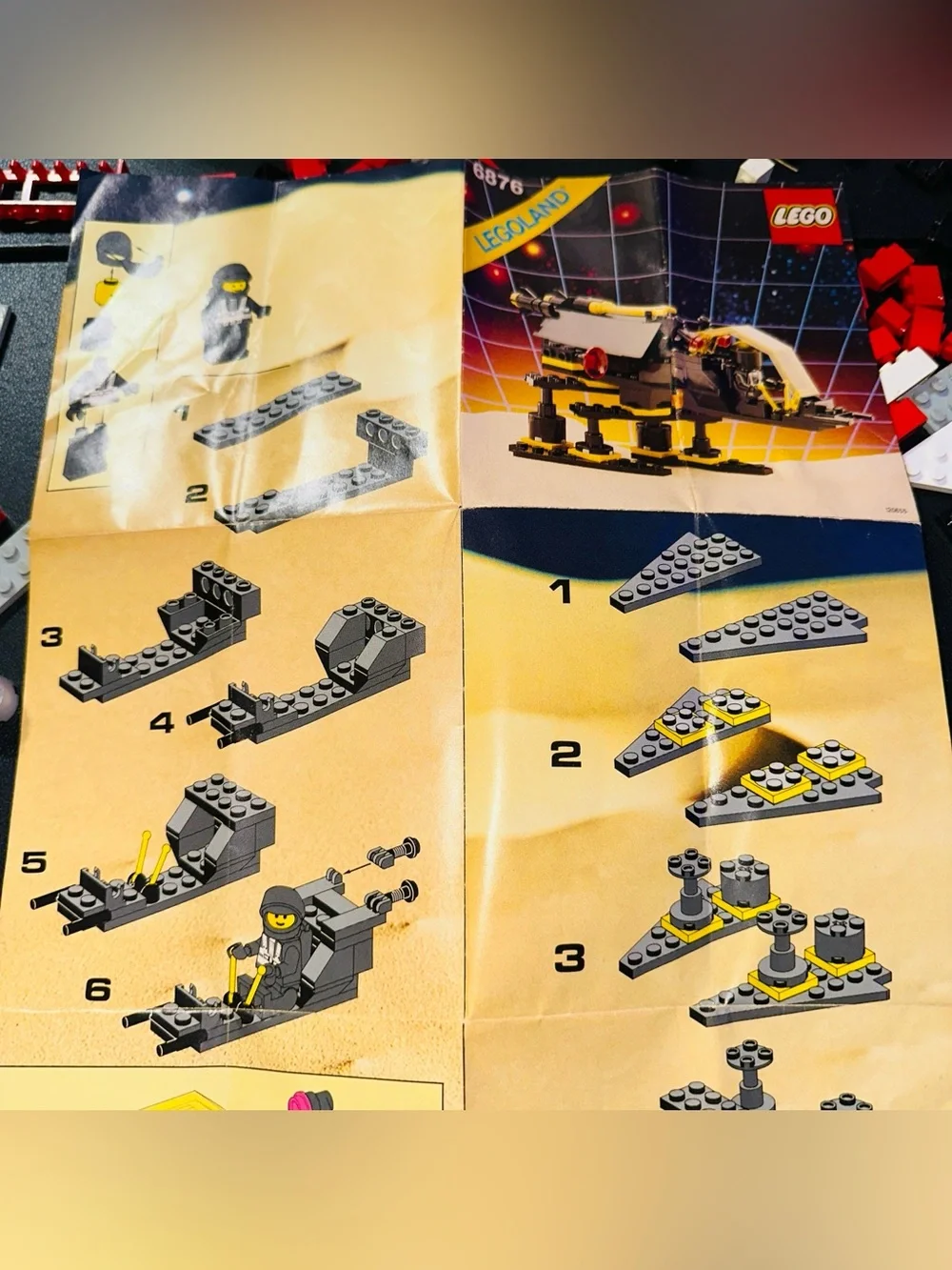 Lego Vintage Space Alienator Set 6876 Replacement Pieces and Instructions